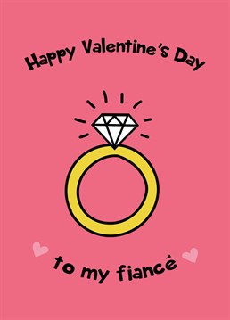 Send love to your fiance with this super cute and fun Valentine's card!