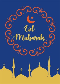 Wish a happy Eid to a special someone with this colourful card!