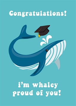 Congratulation a special someone on their graduation with this super fun and colourful graduation card!