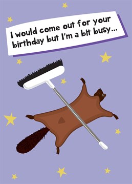 Send all the birthday love and lol's with this hilarious viral squirrel vid themed card!