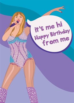 Send birthday wishes to a Tay Tay fan with this New Era Taylor Swift themed birthday card!