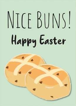 Wish someone a Happy Easter with this cheeky bun inspired card!