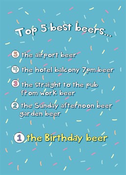 Send birthday wishes to a special someone with this super fun beer inspired birthday card!