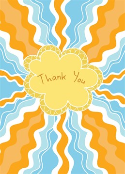 Send some love and thanks to a special someone with this fun and colourful thank you card!