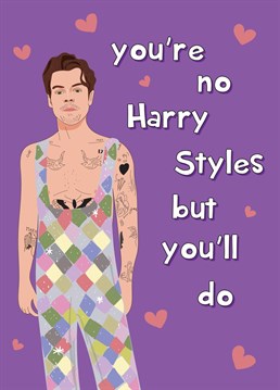 Send love and Valentine's wishes to that special someone with this hilarious Harry Styles themed Valentine's Day card!