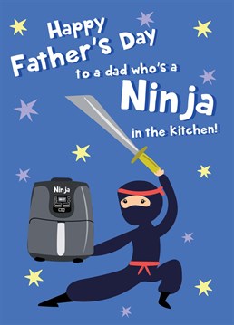 Send love to a special daddy on Father's Day with this fun and colourful Air Frier themed card!