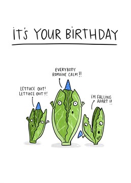 Send this Lucy Maggie card to a total gem who loves a bit of clean eating and tell them you can't be-leaf it's their birthday!