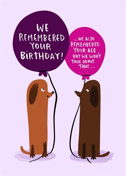The perfect Lucy Maggie card for saving money and saying Happy Birthday from the whole pack, whether it's for your friend or your parent!