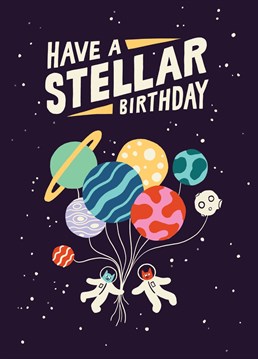 Wish them a stellar birthday with this Lucy Maggie Designs card.