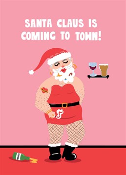 Funny Christmas Card by Lucy Maggie.