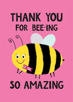 A cute card to say thank you to someone for being so amazing