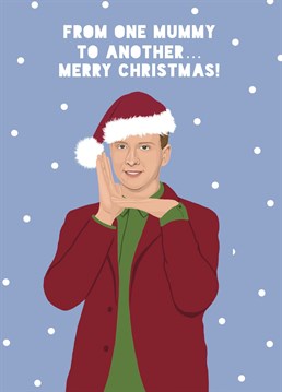 This funny Joe Lycett card is perfect for fans of the celebrity comedian this Christmas. Mummy wishes you a happy Christmas!