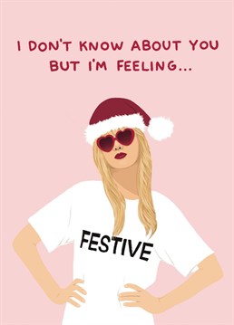This cute Taylor Swift celebrity Christmas card is perfect for all the big swifty fans out there. We don't know about you, but we're feeling FESTIVE.
