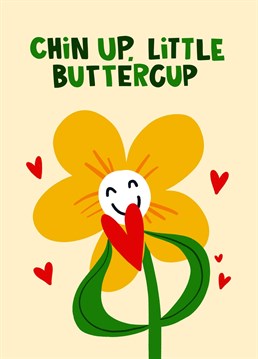 This cute chin up buttercup card is the perfect way to let a friend know that you are thinking of them and to encourage them to keep positive.