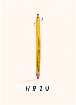 In today's busy world, just keep it simple on their birthday, and get straight to the 'point' with this hb 2 u birthday card. Perfect for friends or family, both kids or adults.