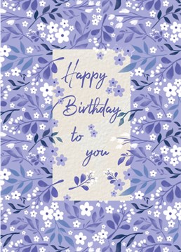 A cute and delicate birthday card for your beloved.