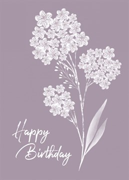 A cute and delicate birthday card for your beloved.