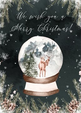 Sens your best Christmas wishes with this elegant card.