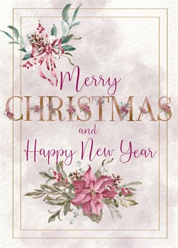 Send your Christmas wishes to all your beloved with this elegant and sweet little card.
