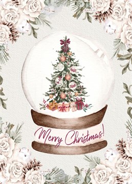 Send you loved ones your Christmas wishes with this pretty and elegant card.