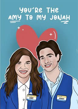 Do you love The Superstore? Then spread that love for the show with this beautifully illustrated Amy & Jonah Anniversary card perfect for your partner.