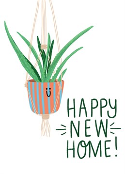 Congratulate your loved ones on their new home, with this lovely aloe vera plant card. Designed by Livvy Rose Studio