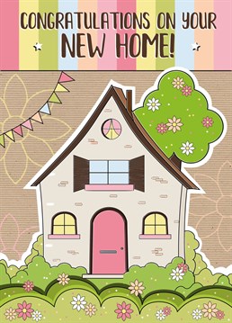 Send all your love and congratulations to your friends and family on their brand new home with this cute, cottagecore, illustrated greeting card by Little Silverleaf. Perfect for anyone moving on up, downsizing, or for first, second, and third time buyers!