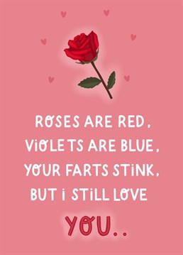 The valentines card sure to make your partner swoon, who doesn't want to hear a heart felt poem..