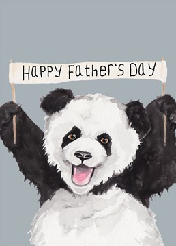 Perfect for all types of Dads! Celebrate with a lil wabbit Panda card this Father's Day.