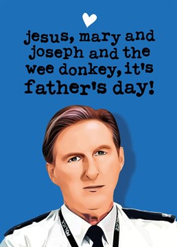 This funny Father's Day card is inspired by the hit TV Show 'Line of Duty' featuring lead character Ted Hastings, AC12. A great way to show Dad you care for Father's Day!