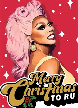 Send your friend or loved one this fabulous RuPaul Christmas Card from hit TV Show Drag Race.