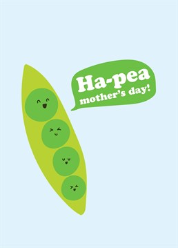 If you and your Mum are like peas in a pod, send her a healthy dose of peas and love on Mother's Day with this adorable Scribbler design.