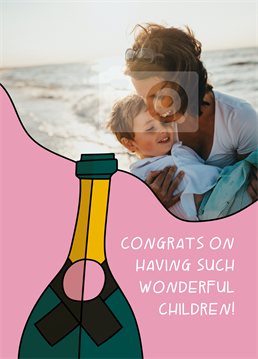 Mum, you're not defined by your children, but it's safe to say that we're your best achievement to date! Pop open the bubbly on Mother's Day with this Scribbler photo-upload card. Don't forget you can personalise this card with Mum, Mummy, Mama Bear or whatever the heck you call her!