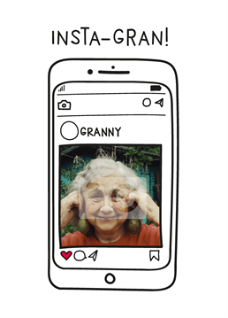 Maybe you taught your Gran all she knows and now she's a socialdia and selfie aficionado! Send all the likes in the world on Mother's Day with this cute photo-upload card by Scribbler. Don't forget you can personalise this card with Mum, Mummy, Mama Bear or whatever the heck you call her!