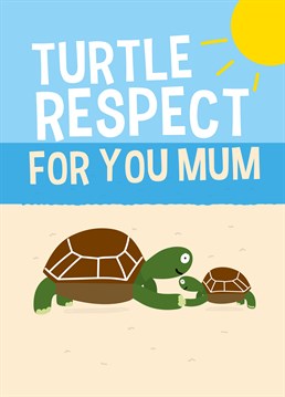 Fist bump! If your mum's as cool as the turtle in Finding Nemo, send her this totally rad Mother's Day card by Scribbler.