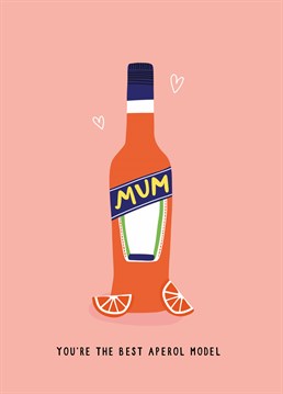 Is Aperol her favourite drink? Give your mum a little spritz on Mother's Day with this cute Scribbler card.