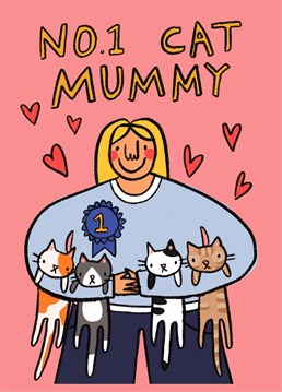 Cat mums deserve Mother's Day cards too! Give your furry family member a helping hand and send this funny Scribbler card.
