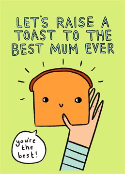 Spread the love and send mum a slice of affection with this cute Mother's Day card by Scribbler.