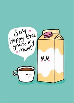 If she's an Alpro Soya kinda mum, send a splash of love Mother's Day with this vegan-friendly Scribbler card.