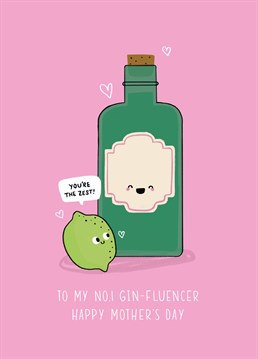 Award your mum a well-deserved G&T this Mother's Day and thank her for being your greatest gin-spiration! Designed by Scribbler.