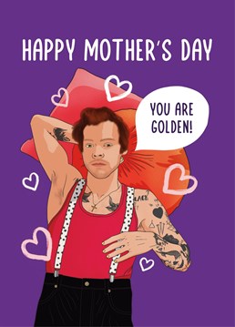 The perfect music themed Mother's Day card for a Harry Styles loving mum. Let her know just how much you adore her! Designed by Scribbler.