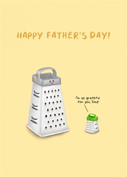 Celebrate Father's Day and let your dad know how grateful you are for him with this sneaky punny card! A Myriad Digital art design lovingly created by Sydney Jo.