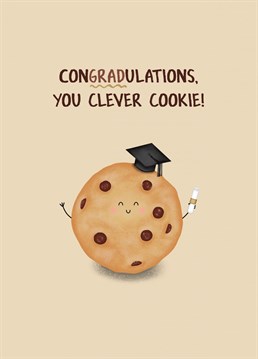 Say congrats to a clever cookie for graduating with this cute card! A Myriad Digital Art design lovingly created by Sydney Jo.