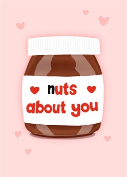 Send some love to your partner and let them know you're nuts about them for your anniversary or Valentine's Day with this cute funny card! Lovingly created by Sydney Jo Designs.