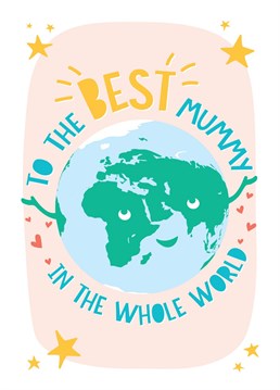 A super cute card for the BEST Mummy in the world! Perfect for gifting on Mother's Day. Designed by Macie Dot Doodles.
