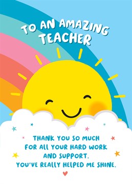 Say a big thank you to an amazing teacher for all their extra hard work this school year. Designed by Macie Dot Doodles.