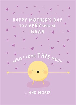 A super cute Mother's Day card perfect for showing a very special Gran how much you love her! A great design to gift to Gran from a much loved Granddaughter or Grandson. Designed by Macie Dot Doodles.