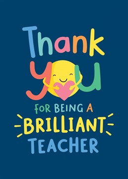 Send a brilliant teacher a big thank you for all their hard work, with this cute and colourful card by Macie Dot Doodles.