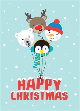 A happy bunch of Christmas balloons for happy kids. Designed by Macie Dot Doodles.