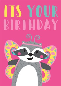 Send some beautiful butterfly wings along with this cute Birthday card from Memelou!